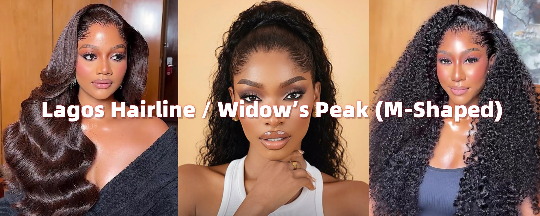 Yoowigs Lagos Hairline Human Hair Wigs - C