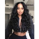 YOOWIGS Royal Film HD Lace 130% Density 360 Lace Frontal Human Hair Wigs Pre Plukced Brazilian Body Wave Glueless Lace Front Wigs with Baby Hair ZY012 