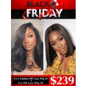YOOWIGS Black Friday Best Deal Combo Sale 2 Wigs HD Film Lace Front Wigs Glueless 007 Lace Wig Human Hair Wigs Pre Plucked Pre Bleached YVS19