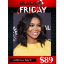 YOOWIGS Black Friday Best Deal 5x5 HD Lace Front Wig Human Hair Natural Wavy Glueless Single Knots Natural Black YVS20