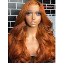 YOOWIGS Ginger Human Hair 8x6 Glueless Wig  YL08
