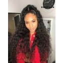 YOOWIGS Royal Film HD Lace 360 Lace Front Human Hair Wigs 150% Density Pre Plucked Hairline with Baby Hair Brazilian Virgin Hair Curly Wigs  ZY003