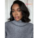 YOOWIGS Deep Parting 13x6 HD Lace Short Bob Wavy Frontal Wigs ZY020
