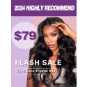 YOOWIGS Combo Deal Flash Sale Cheapest 100% Human Hair Body Wave Deep Parting 13x6 Lace Frontal Wig Bleached Knots FL02