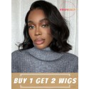 YOOWIGS  8*6 007 lace Buy one get two human hair wig   BLS17