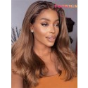 YOOWIGS Royal Film HD Lace 13X6.5 Inch Glueless Natural Wave Lace Front Wig 180% Density Brazilian Body Wave Human Hair Front Lace Wig for Black Women LJ001