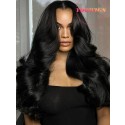 YOOWIGS 100% Virgin Human Hair HD Full Lace Wig Body Wave Glueless Long Wedding Hairstyles Bleached Knots  RY236