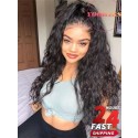 YOOWIGS Royal Film HD Lace 360 Lace Frontal Human Hair Wigs Bleached Knots Brazilian Remy Hair Curly Pre Plucked Hairline With Baby Hair LJ036