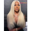 YOOWIGS 13x6 Deep Parting Blonde Layered Hair Wig Straight Natural 613 Blonde Lace Front Wig With Layers Human Hair RY246