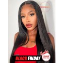 YOOWIGS Combo Deal Flash Sale Cheapest 100% Human Hair Deep Parting 13x6 Lace Frontal Wig Straight Human Hair Wigs FL01
