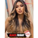 YOOWIGS Highlight Brown Color Magic HD Lace Front Human Hair Body Wave Single Knots Girl Hairstyles RY103