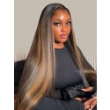 Yoowigs Lagos Hairline Silky Straight Widows Peak M Shaped Hairline HD Lace Glueless Human Hair Wigs LAG001