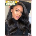 YOOWIGS Royal Film HD Lace Glueless Full Lace Wigs with Baby Hair 200% Density Brazilian Virgin Wavy Human Hair Wigs Bleached Knots  ZY011 
