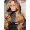 YOOWIGS Royal Film HD Lace Ombre Ash Blonde Human Hair Wigs Deep Wave Pre Plucked Natural Hairline Free Shipping LJ058