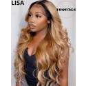 YOOWIGS Hot Style Royal Film HD 13X6.5 Lace Front Deep Part Wigs Grade 10A Ombre Virgin Glueless Human Hair Wigs for Black Women LJ088