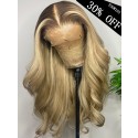 YOOWIGS Grade 12A Body Wave Undetectable Single Knots Royal Film HD Lace Wigs 30% Off Middle Part 100% Human Hair Lace Front Wigs PRY15