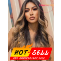 YOOWIGS Highlight Brown Color Magic HD Lace Front Human Hair Body Wave Single Knots Girl Hairstyles RY103