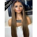 YOOWIGS Royal Film HD Lace Silky Straight HD Full Lace Wig 360 Lace Frontal Wig Pre Plucked With Baby Hair Bleached Knots Human Hair Wigs RY014