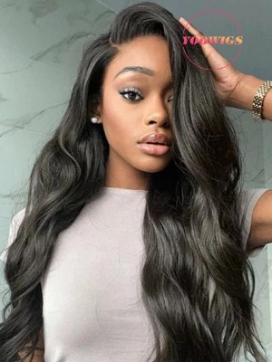 YOOWIGS 13*6 HD Lace Frontal Human Hair Wigs Pre Plucked buy one get one free  LJ003