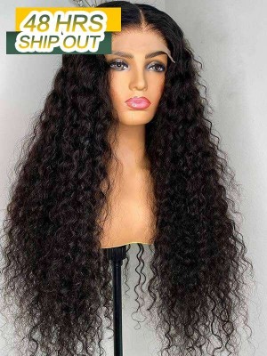 YOOWIGS Royal Film HD Lace Brazilian Lace Front Human Hair Wigs Herry Curl Wig HD Full Lace Wig Deep Parting Space Single Knots Pre Plucked With Baby Hair RY004