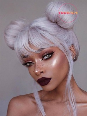 YOOWIGS Halloween special offer 13*4 white blonde 100% Human Hair Wigs BLS15
