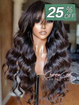 YOOWIGS New Hand Tied Single Knots Style Royal Film HD Lace 13x6 Lace Frontal Wigs Body Wavw Human Hair Wigs Pre Plucked with Baby Hair PRY1