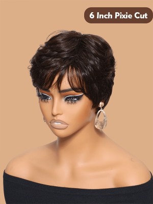 YOOWIGS HD Lace short pixie hair cut 13x6 front wigs preplucked LJ067