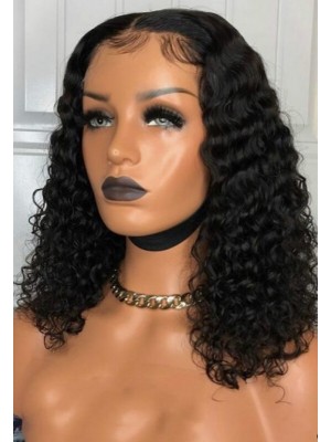 Yoowigs Deep Curly Human Hair HD Full Lace Wig Single Knots LJ032