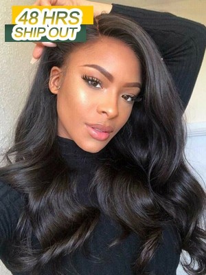 YOOWIGS Royal Film HD Lace Glueless Full Lace Wigs with Baby Hair 200% Density Brazilian Virgin Wavy Human Hair Wigs Bleached Knots  ZY011 