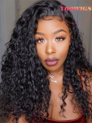 YOOWIGS  360 HD Lace Human Hair Wigs 100% Brazilian  Hair with Baby Hair for Black Women L09
