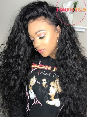 YOOWIGS Deep Wave Human Hair  13x4 HD Lace Frontal Wigs PRY10