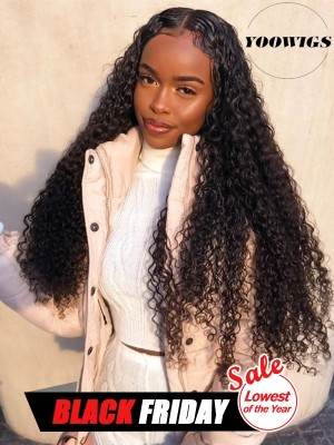 YOOWIGS Royal Film HD Lace 13x6 Lace Front Brazilian Human Hair Wigs With Pre Plucked Baby Hair Bleached Knots Wig CS008