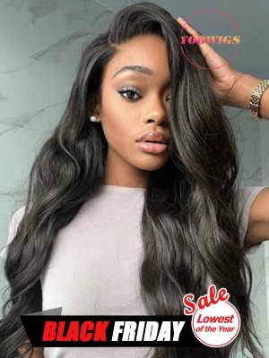 YOOWIGS 13*6 HD Lace Frontal Human Hair Wigs Pre Plucked buy one get one free  LJ003
