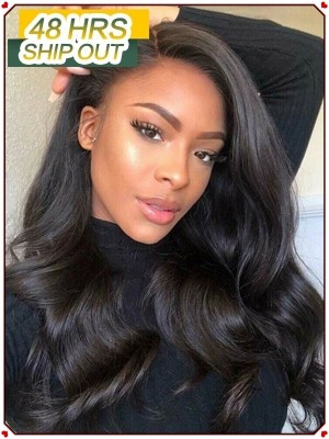 YOOWIGS Royal Film HD Lace Glueless Full Lace Wigs with Baby Hair 200% Density Brazilian Virgin Wavy Human Hair Wigs Bleached Knots  ZY011 