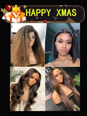 YOOWIGS New Combo Deal 4 Wigs Different Hair Styles 13x4 Straight Wavy Lace wigs YVS25