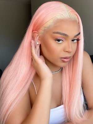 YOOWIGS Royal Film HD Lace 613 Blonde 13x4 Lace Front Human Hair Wigs Pre Plucked Remy Straight Brazilian Virgin Hair 200% Density Natural Hairline LJ024