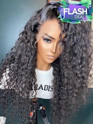 YOOWIGS Super Natural Loose Curly HD Lace Wigs 18inch 180 density grade 12A Human Hair Wigs for Black Women Baby Hair Pre Plucked Free Shipping bls23