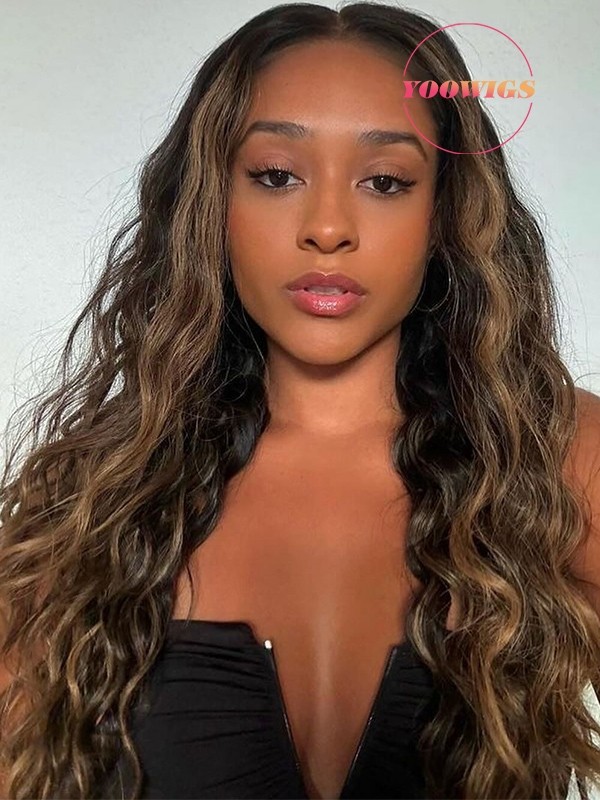 YOOWIGS Replaceable Zipper 13x4 HD Lace Frontal Wig Curly With Baby Hair Glueless RY07