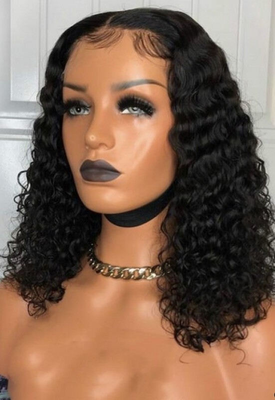 Yoowigs Deep Curly Human Hair HD Full Lace Wig Single Knots LJ032