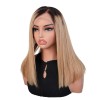 Black Friday Sale 13x4 Transparent Lace Front Human Hair Wig Ombre Blonde Color Bob Wig YC03