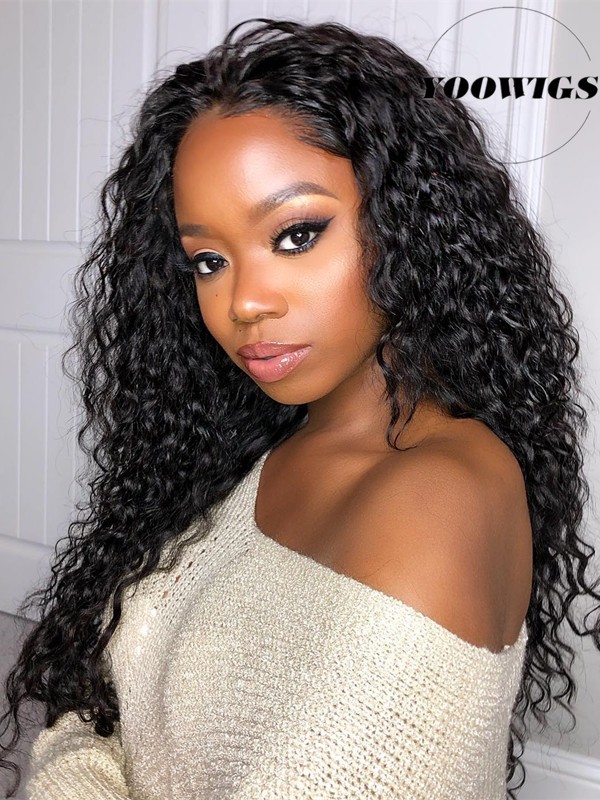 Yoowigs Royal Film Hd Lace Wet Curly 13x4 Lace Front Human Hair