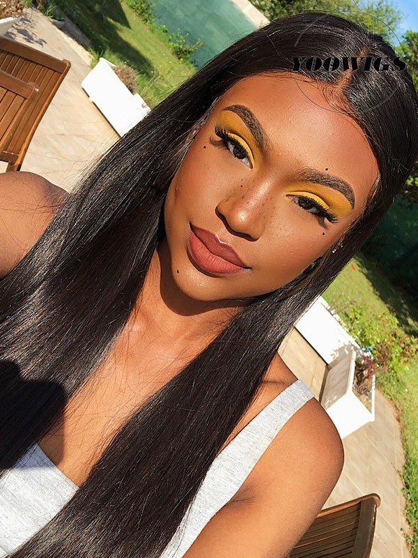 Yoowigs Royal Film Hd Lace Brazilian Double Bleach Knots Straight