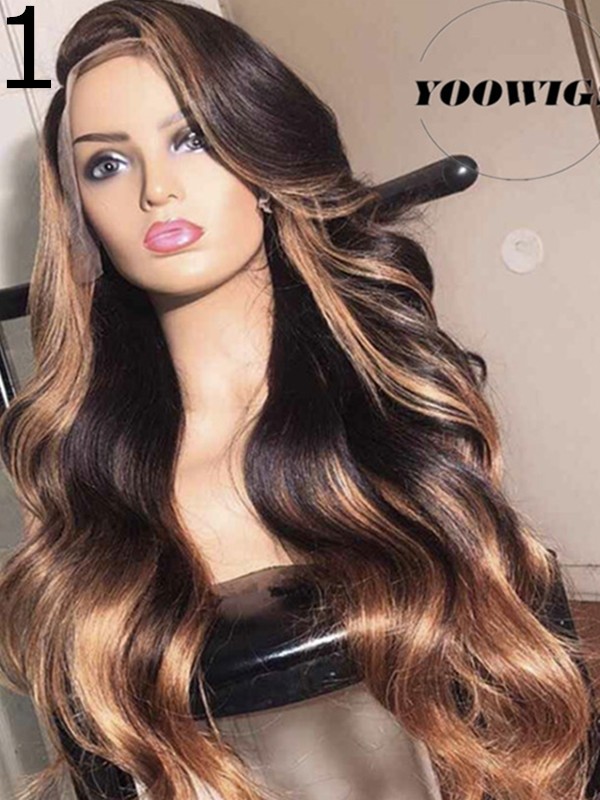Yoowigs Royal Film Lace Highlight Pre Plucked Natural Hairline
