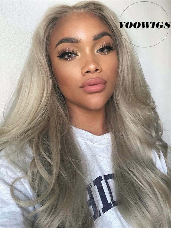 YOOWIGS Royal Film HD Lace Light Grey 13x4 Lace Front 