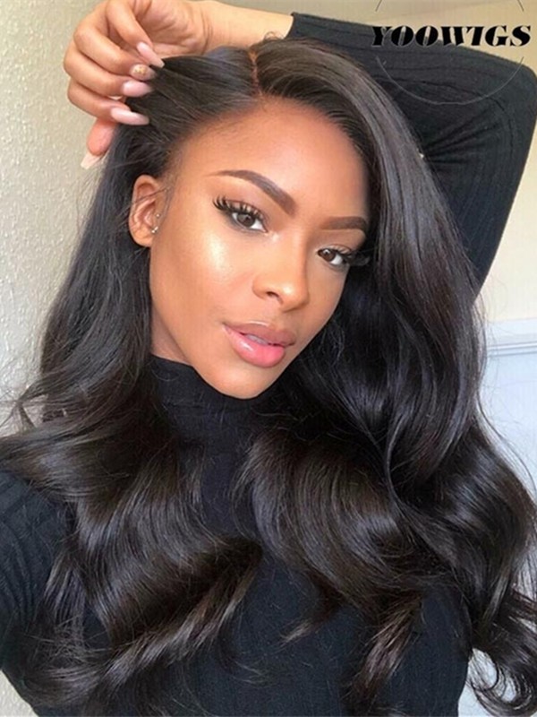 Yoowigs Royal Film Hd Lace Glueless Full Lace Wigs With Baby Hair 200 Density Brazilian Virgin Loose Wave Human Hair Wigs Bleached Knots Zy011