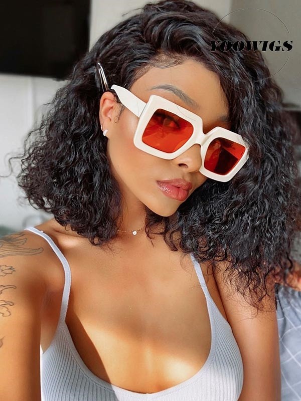 Yoowigs Royal Film Lace Brazilian Bob Wig 360 Lace Frontal Wet And