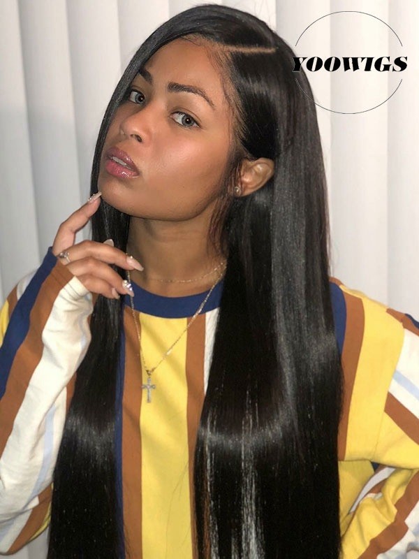 Yoowigs Royal Film Hd Lace Silky Straight 360 Lace Frontal Wig Pre
