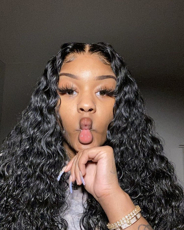 my deep wave HD frontal wig